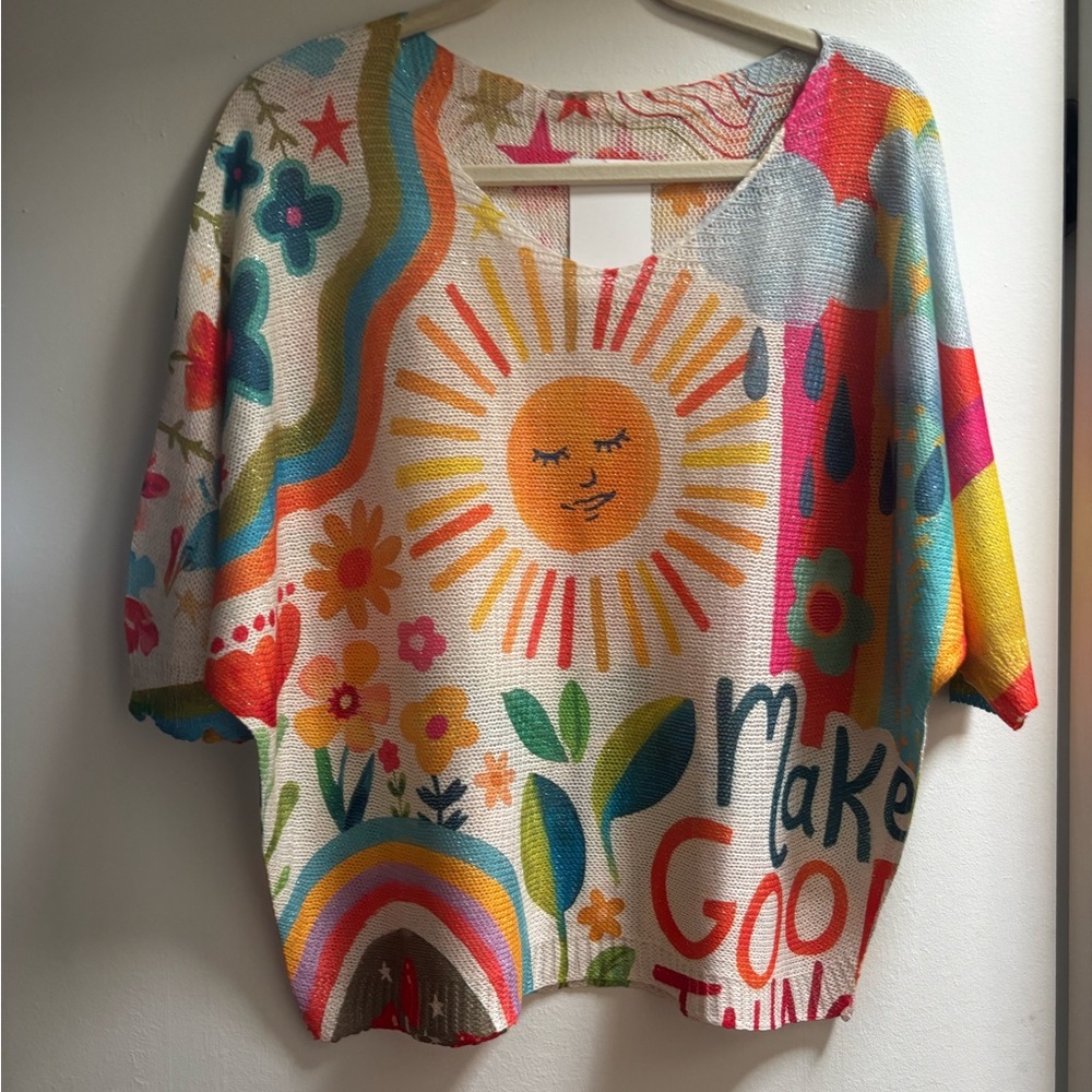 Sunshine V-Neck Knit Sweater by Loowie
